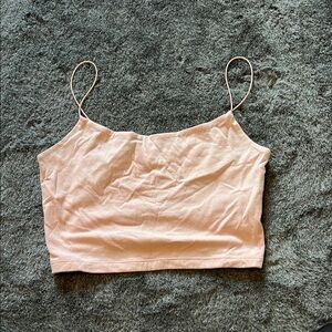 Wild Fable Orange Sleeveless Fitted Crop Camisole